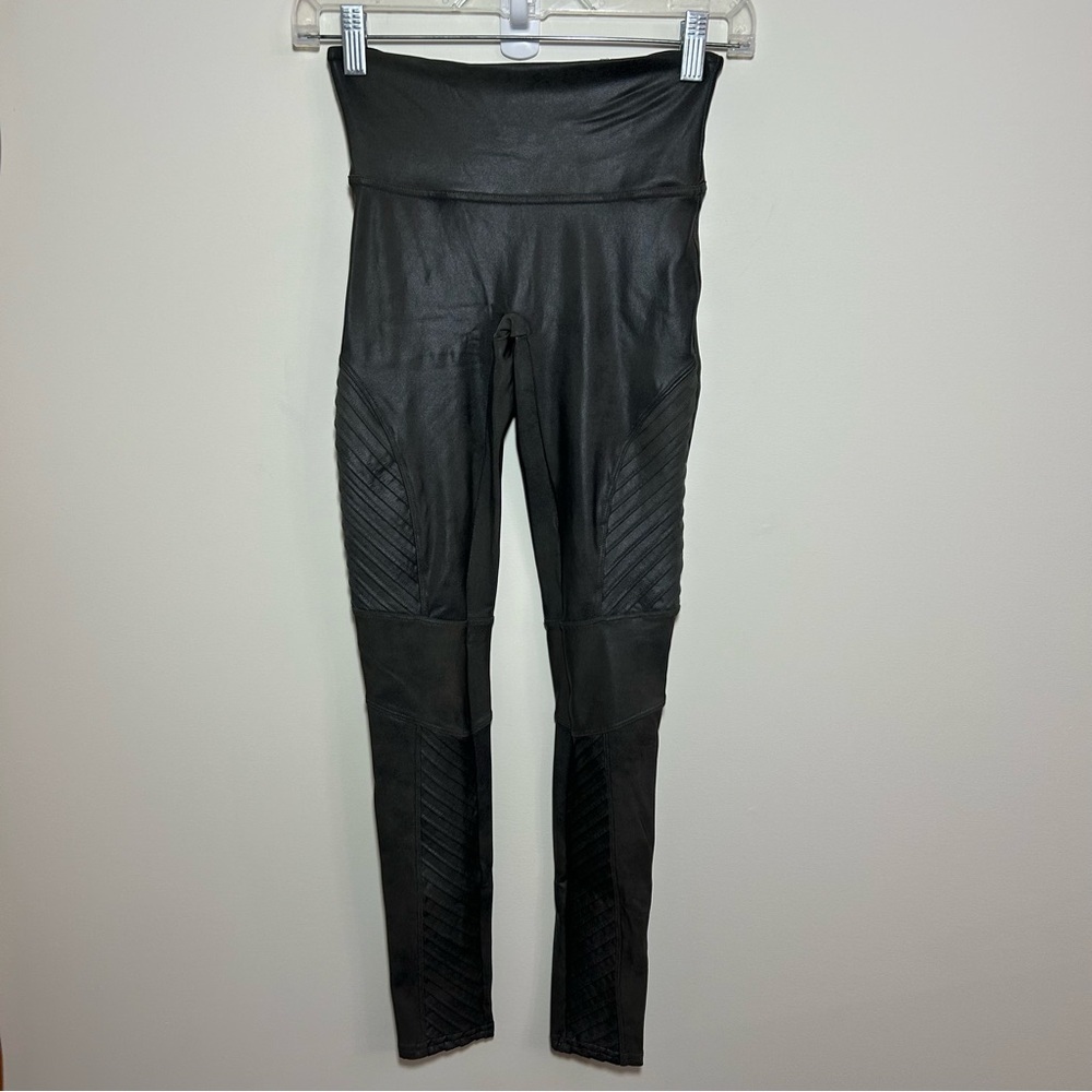 SPANX Grey Faux Suede Leggings